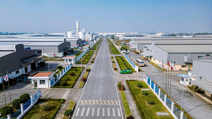 Nhiều khu công nghiệp tại Thái Nguyên có tỷ lệ lấp đầy cao. Ảnh: Vũ Phương