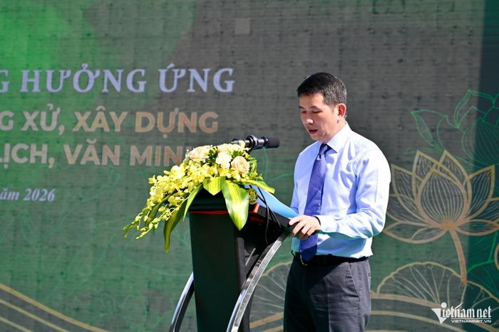 Ông Phạm Tuấn Long, Giám đốc Sở Văn hóa, Thể thao và Du lịch Hà Nội phát biểu tại hội nghị