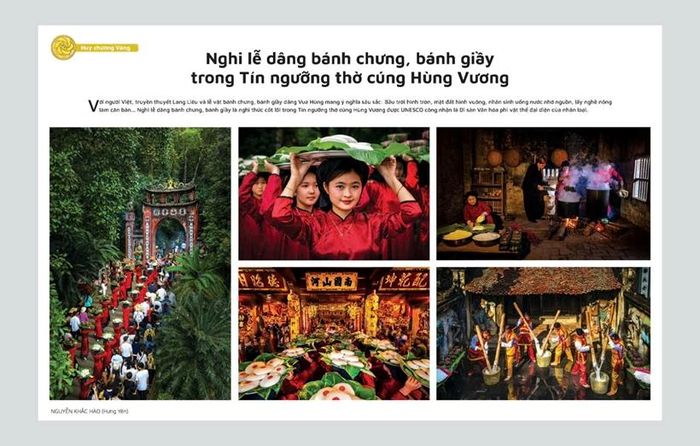 Bộ ảnh "Nghi lễ bánh chưng, bánh giầy..." - Nguyễn Khắc Hào (Hưng Yên)- Huy chương Vàng.