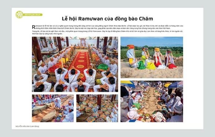 Tác phẩm "Lễ hội Ramưwan của đồng bào Chăm".