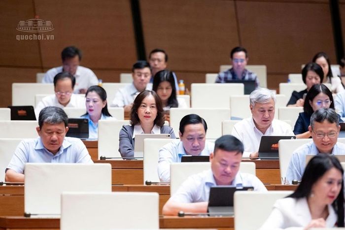 Các đại biểu tham dự phiên họp. Ảnh: CTTĐT Quốc hội