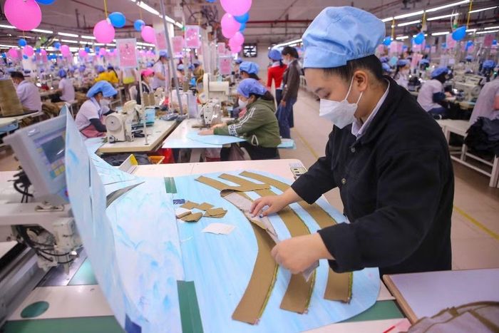Việt Nam xuất khẩu sang thị trường Bỉ các nhóm hàng chủ lực gồm hàng dệt may, giày dép các loại, càphê... (Ảnh: Trần Lê Lâm/TTXVN)