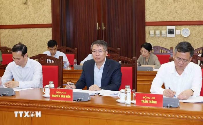 Thành viên Ban Chỉ đạo Trung ương kỷ niệm các ngày lễ lớn và sự kiện lịch sử quan trọng của đất nước giai đoạn 2026-2030 tham dự phiên họp. (Ảnh: Phương Hoa/TTXVN)
