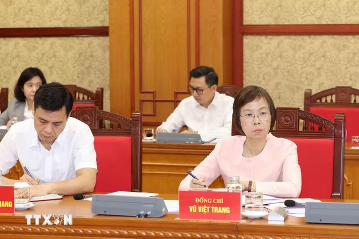 Thành viên Ban Chỉ đạo Trung ương kỷ niệm các ngày lễ lớn và sự kiện lịch sử quan trọng của đất nước giai đoạn 2026-2030 tham dự phiên họp. (Ảnh: Phương Hoa/TTXVN)