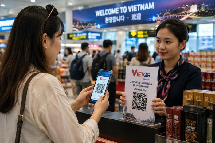 Dựa trên nền tảng VietQR nội địa, Công ty Cổ phần Thanh toán Quốc gia Việt Nam (NAPAS) đã phát triển hệ thống VietQRGlobal. Ảnh minh hoạ: Hải Yên/Báo Tin tức và Dân tộc