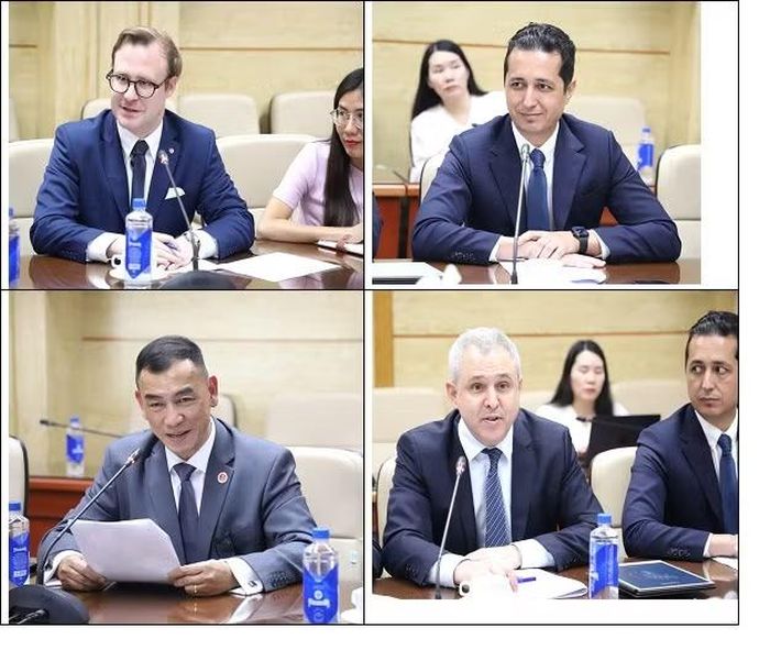 Thành viên đoàn công tác của Tập đoàn DKSH phát biểu
