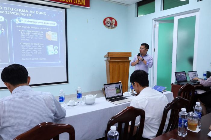 Ông Nguyễn Quang Hạnh, đại diện Ủy ban Tiêu chuẩn Đo lường Chất lượng Quốc, phổ biến và hướng dẫn triển khai Nghị định số 127/2026/NĐ-CP cùng các tiêu chuẩn quốc gia về Halal.