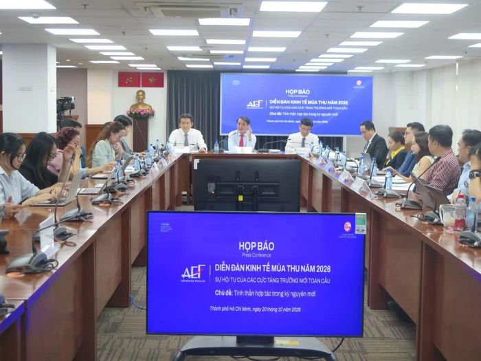 Họp báo Diễn đàn Kinh tế Mùa thu 2026.