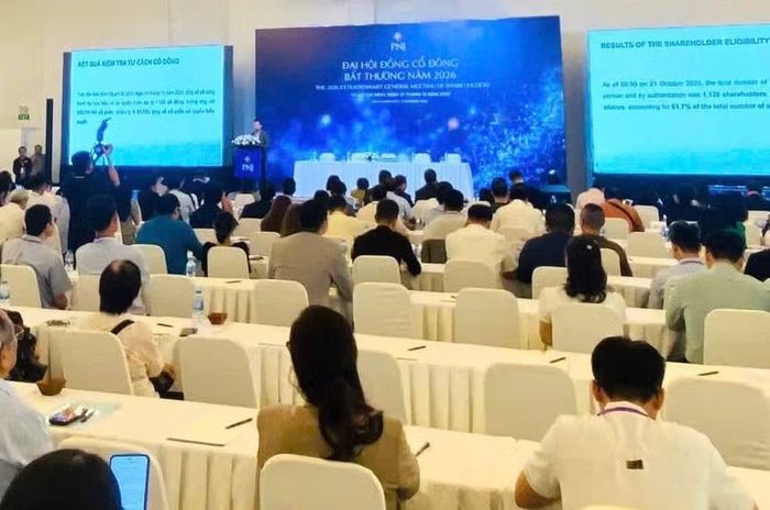 Toàn cảnh đại hội của PNJ. Ảnh: XN.