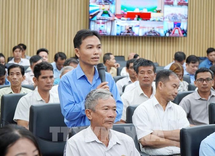 Các đại biểu đóng góp ý kiến tại Hội nghị. Ảnh: Lê Phước Ngọc - TTXVN