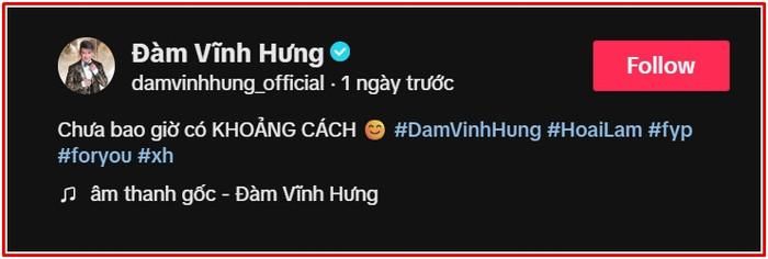 Nam ca sĩ nhấn mạnh về việc chưa bao giờ có khoảng cách với Hoài Lâm.