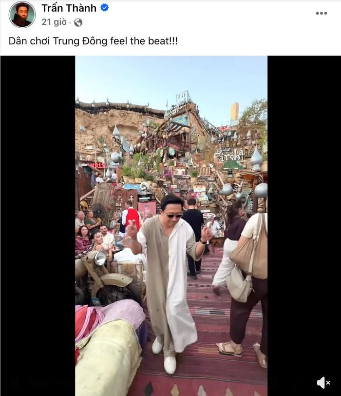 Trấn Thành 'quẩy' hết mình ở Ai Cập.