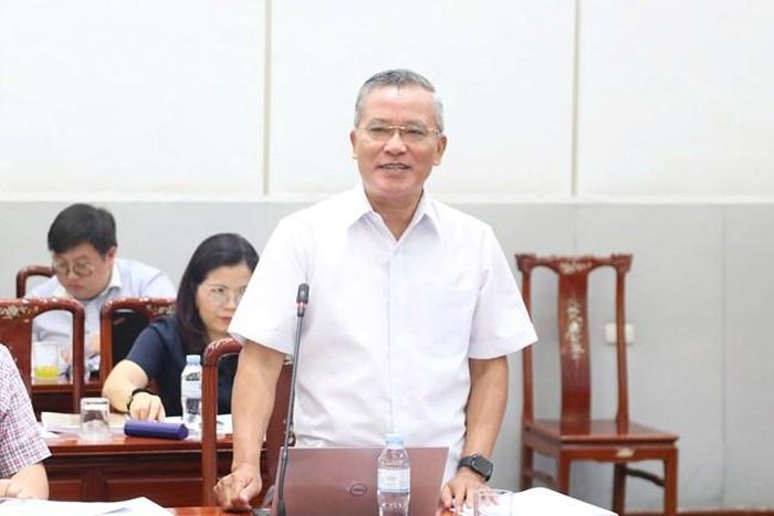 TS Nguyễn Văn Pha - Ủy viên Đoàn Chủ tịch, nguyên Phó Chủ tịch Ủy ban Trung ương MTTQ Việt Nam - phát biểu