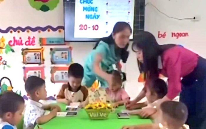Hình ảnh cắt từ clip ghi lại diễn biến sự việc