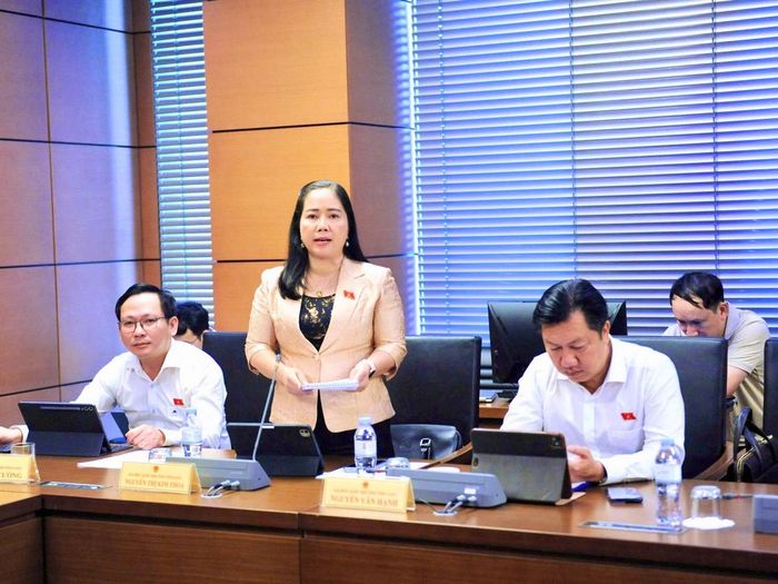 ĐBQH Nguyễn Thị Kim Thoa, Phó Chủ tịch Uỷ ban MTTQ Việt Nam tỉnh, Chủ tịch Hội LHPN tỉnh Vĩnh Long. Ảnh: Cổng thông tin QH