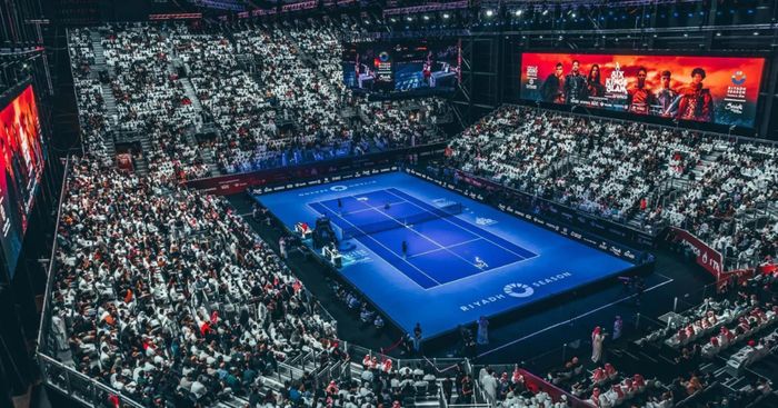 Giải biểu diễn quần vợt Six Kings Slam, dự kiến diễn ra vào tháng 10, đã được chuyển sang ngày 27–30/12/2026. Ảnh: tennisworldusa