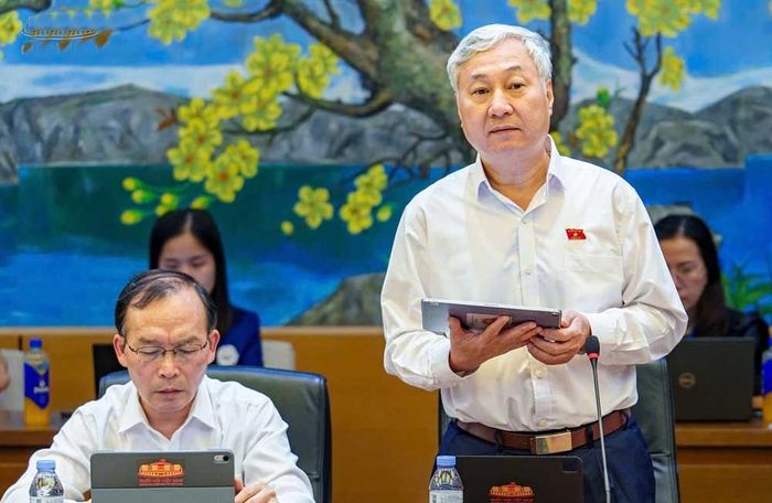  Đại biểu Trần Văn Lâm phát biểu ý kiến. 