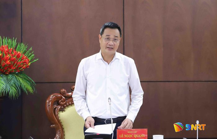 Bí thư Thành ủy Lê Ngọc Quang phát biểu kết luận. Ảnh: NGỌC PHÚ