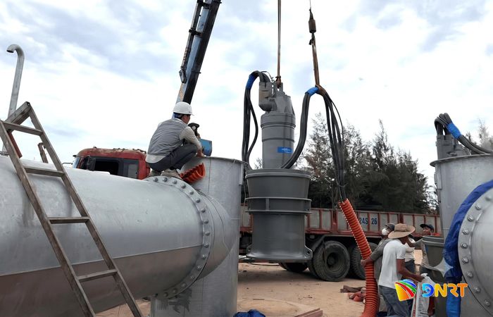Trạm bơm Ông Ích Khiêm. Ảnh: QUỐC CƯỜNG
