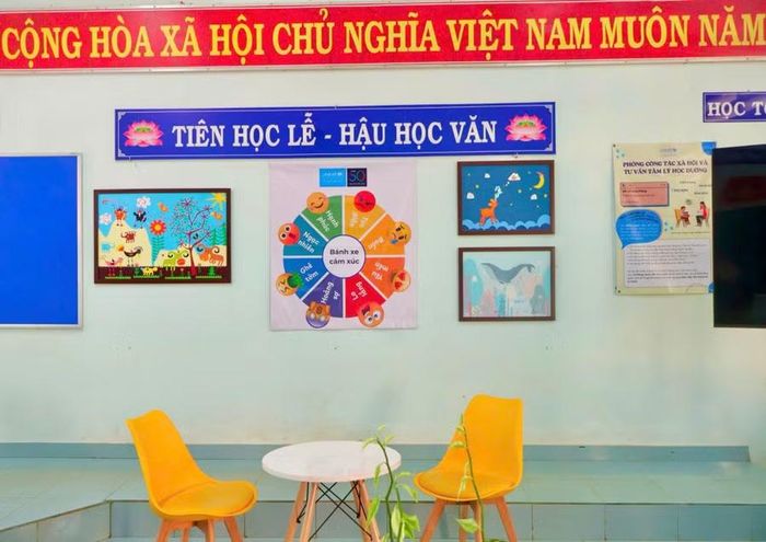  Không gian tại phòng tư vấn tâm lý Trường THCS Trần Phú. Ảnh: Phương Trang 