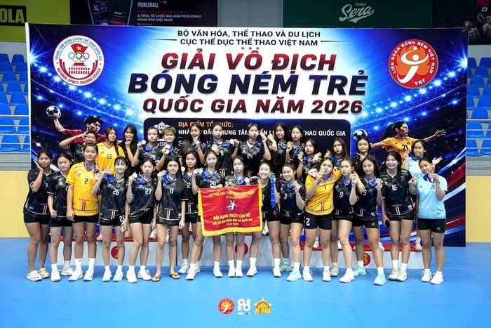  Đội U20 nữ Gia Lai giành HCV Giải vô địch bóng ném trẻ quốc gia năm 2026, diễn ra tại tỉnh Lâm Đồng vào tháng 8. Ảnh: ĐVCC 