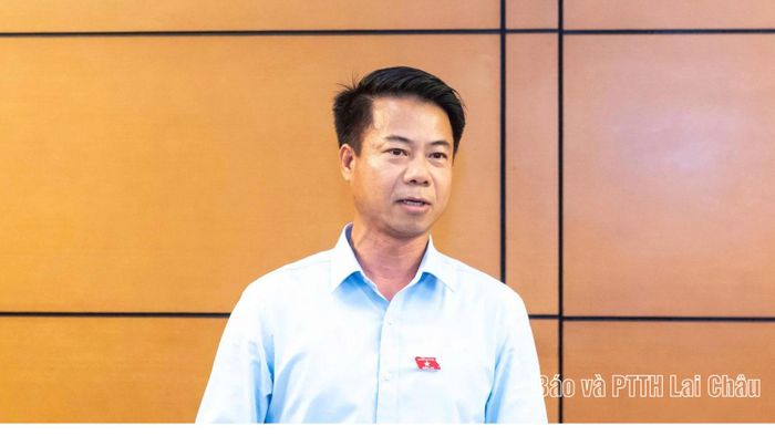 Đại biểu Hoàng Quốc Khánh tham gia ý kiến thảo luận.