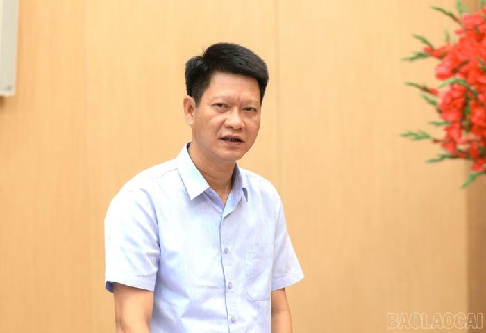 Các đồng chí Thường trực Tỉnh ủy phát biểu tại buổi làm việc.