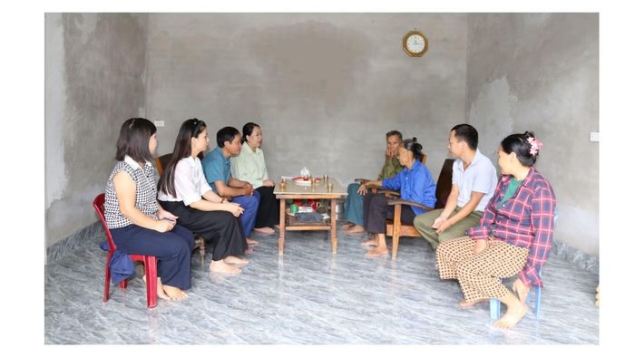 Căn nhà mới hoàn thành của gia đình ông Hà Văn Tỉa, tổ dân phố 45, phường Lào Cai.