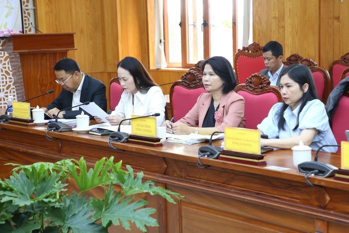 Các đại biểu tham dự buổi làm việc