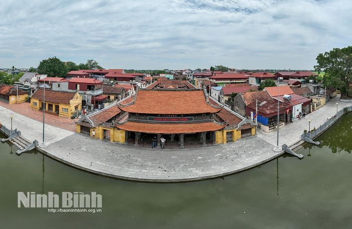 Toàn cảnh Chùa Keo Hành Thiện, xã Xuân Hồng.