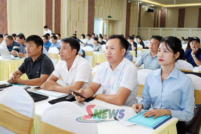 Các học viên tham gia hội nghị tập huấn.