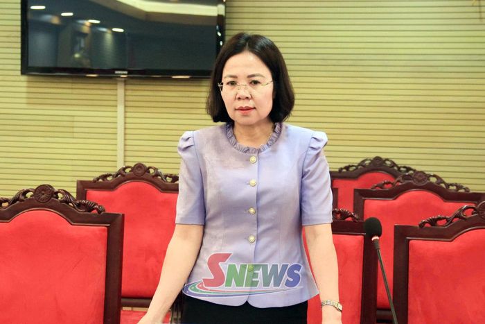 Lãnh đạo Sở Văn hóa, Thể thao và Du lịch phát biểu tại cuộc họp.