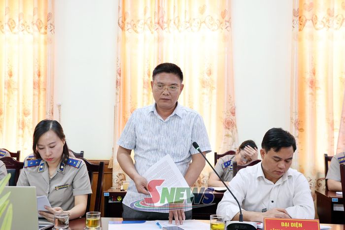 Lãnh đạo xã Bình Thuận phát biểu ý kiến.