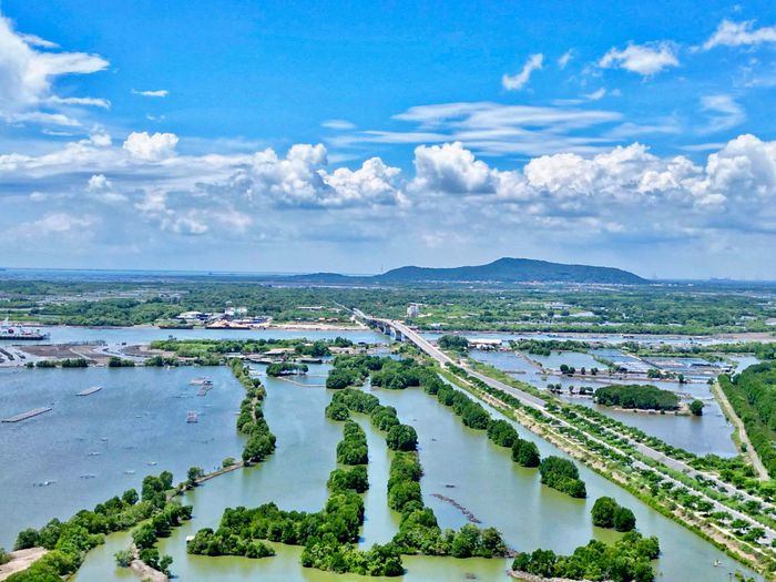 Di chuyển về phía Long Hải, công trường ghi nhận những chuyển biến tại các hạng mục mở rộng mặt đường, vỉa hè và trồng cây xanh. Diện mạo tuyến đường từng bước được hoàn thiện, đáp ứng yêu cầu khai thác và chỉnh trang không gian ven biển.