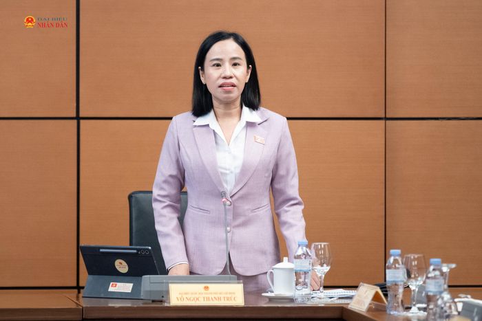 ĐBQH Võ Ngọc Thanh Trúc (TP. Hồ Chí Minh) phát biểu