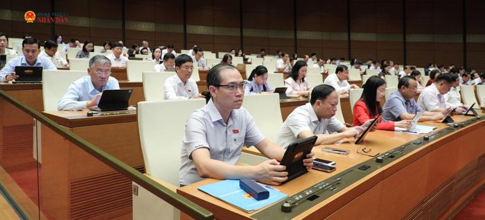 Các đại biểu tham dự phiên họp. Ảnh: Khánh Duy