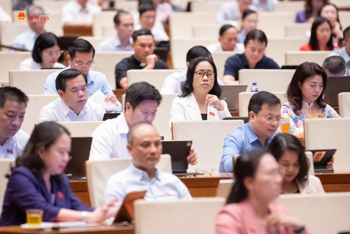 Các đại biểu tham dự phiên họp. Ảnh: Phạm Thắng