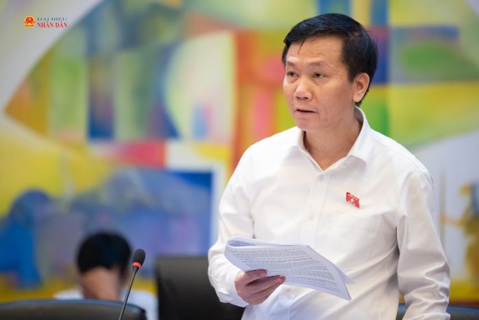 ĐBQH Lâm Văn Đoan (Lâm Đồng) phát biểu. Ảnh: Phạm Thắng