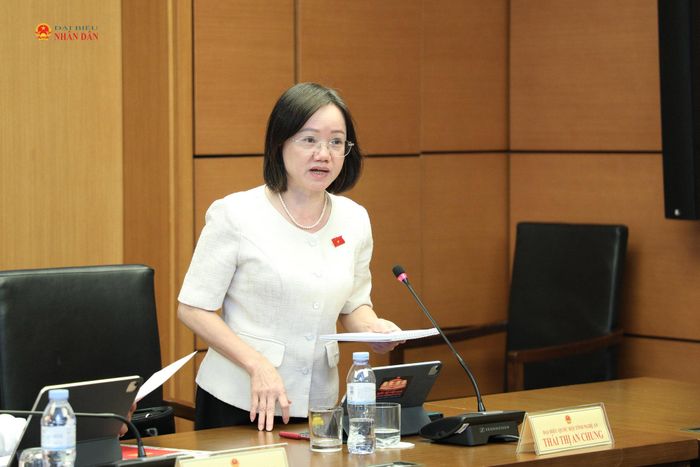 ĐBQH Thái Thị An Chung (Nghệ An) phát biểu