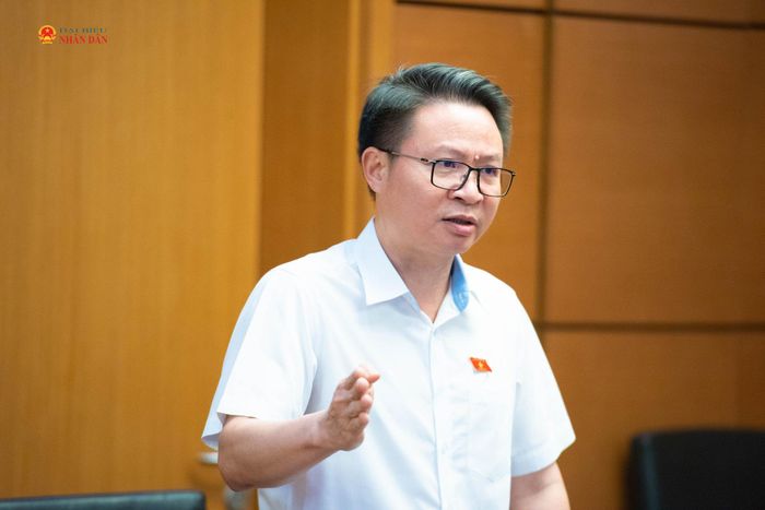 ĐBQH Nguyễn Minh Tuấn (Phú Thọ) phát biểu. Ảnh: Xuân Quý