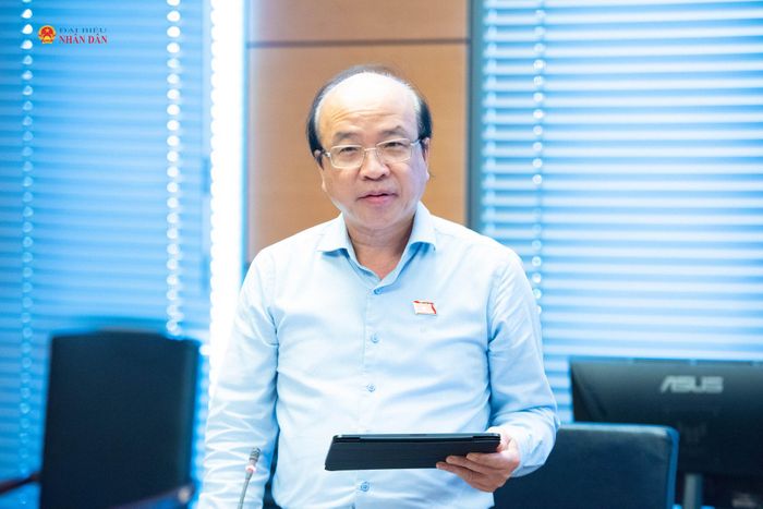 ĐBQH Phan Chí Hiếu (Cà Mau) phát biểu. Ảnh: Xuân Quý