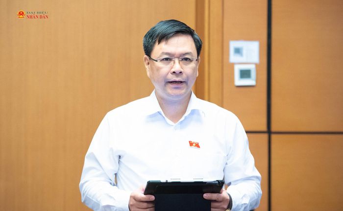 ĐBQH Nguyễn Hải Long (TP.Đà Nẵng) phát biểu. Ảnh: Xuân Quý