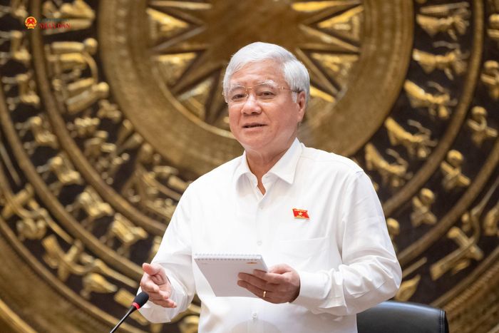 Phó Chủ tịch Thường trực Quốc hội Đỗ Văn Chiến (TP. Bắc Ninh) phát biểu. Ảnh: Phạm Thắng