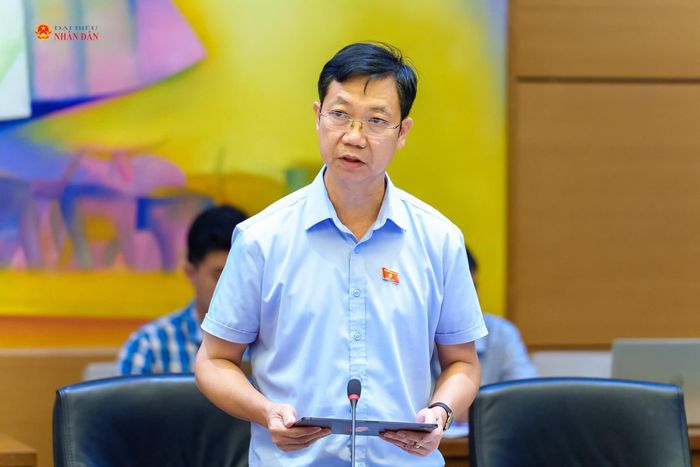 ĐBQH Phạm Đức Hoài (Lâm Đồng) phát biểu. Ảnh: Phạm Thắng