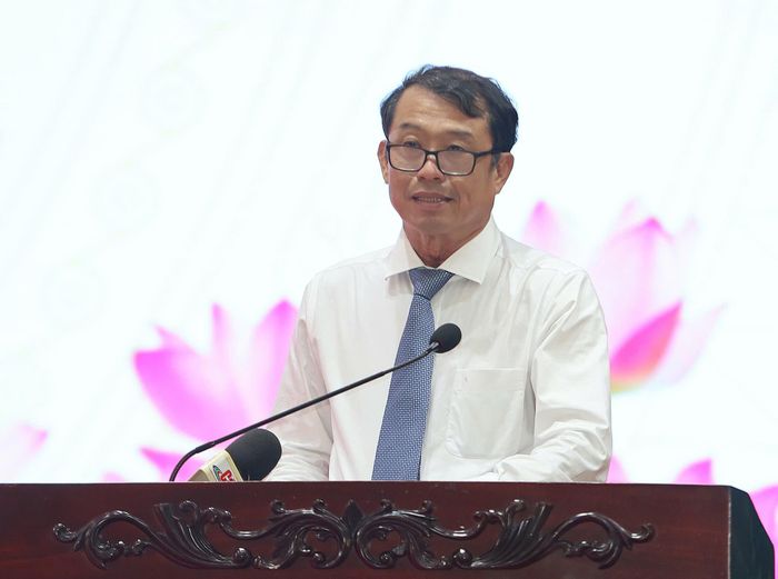 Phó Chủ tịch UBND TP. Cần Thơ Nguyễn Văn Khởi phát biểu tại Hội nghị