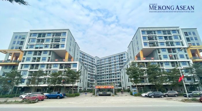 Ảnh minh họa: Công trình CT4 - dự án Nhà ở xã hội khu đô thị mới Kim Chung, phường Tây Tựu, TP Hà Nội. Thảo Ngân - Mekong ASEAN.