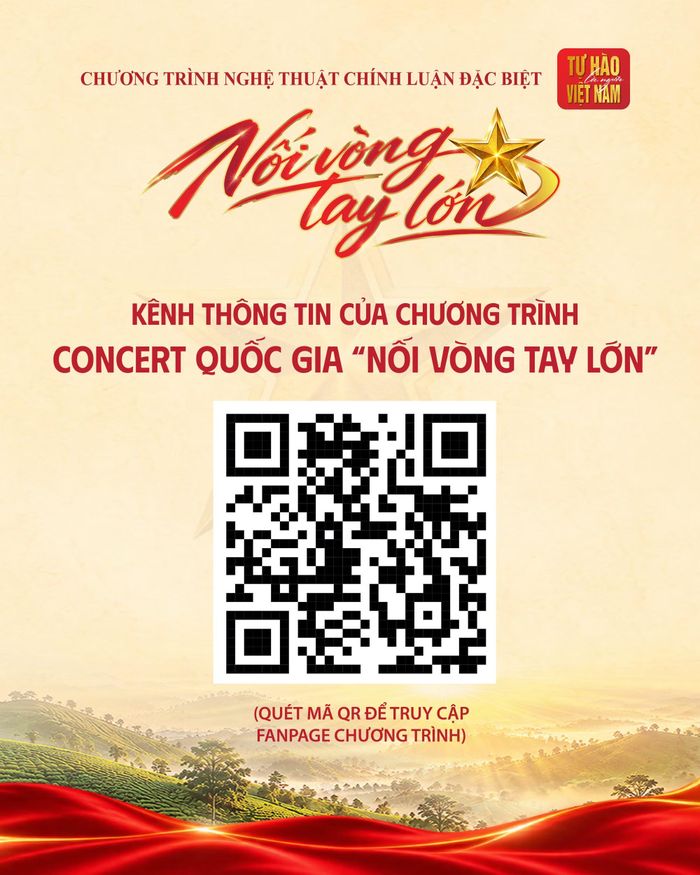 Mã QR được Ban tổ chức công bố ngày 21/10 để khán giả truy cập, theo dõi thông tin, đăng ký nhận vé xem chương trình.