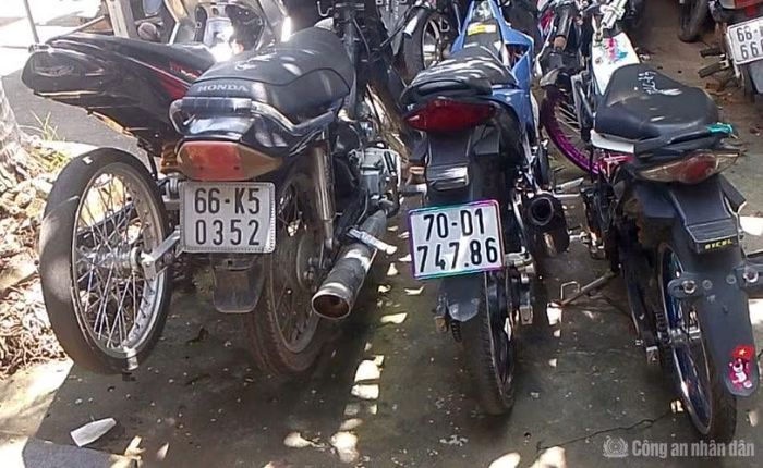 Phương tiện các đối tượng dùng để thực hiện hành vi cướp giật tài sản.