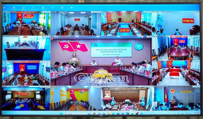  Phiên họp được kết nối trực tuyến đến các điểm cầu địa phương trên địa bàn tỉnh.