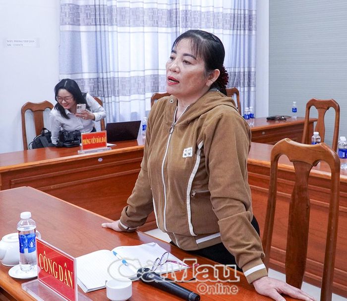  Bà Nguyễn Mỹ Nhân (Tổ 32, Khu phố 4A, phường Hố Nai, TP Đồng Nai) nêu các nội dung yêu cầu giải quyết tranh chấp Giấy chứng nhận quyền sử dụng đất.